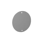 Hubbell Cover Plate Rnd Blank Gray 4In 5374-0
